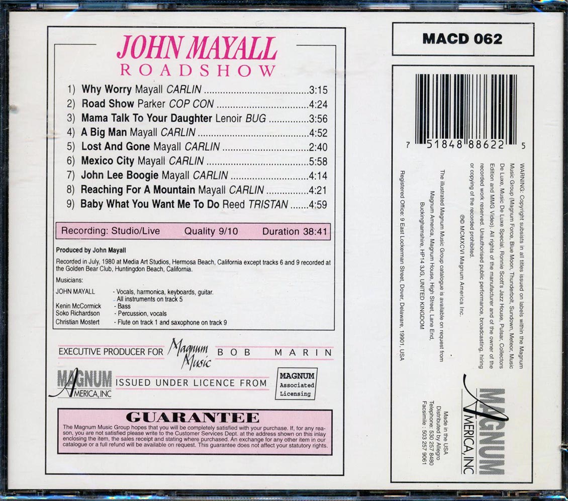 John Mayall - Road Show (marked/ltd stock)