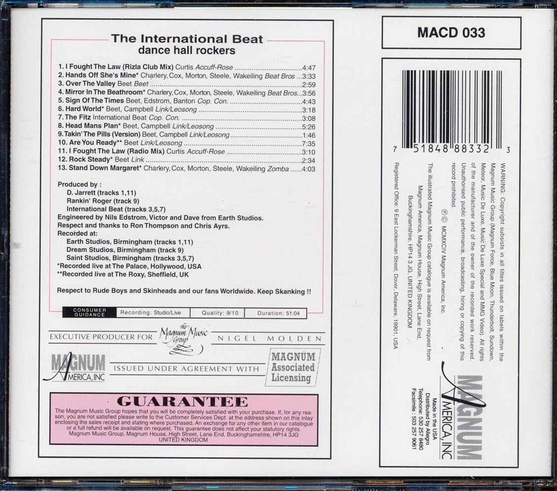 The International Beat - Dance Hall Rockers (marked/ltd stock)