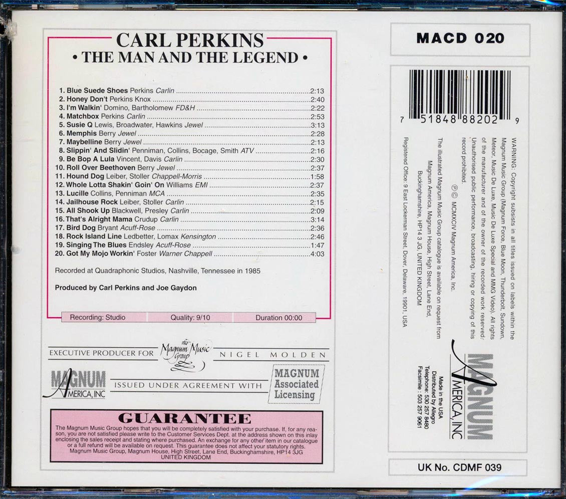 Carl Perkins - The Man And The Legend (marked/ltd stock)