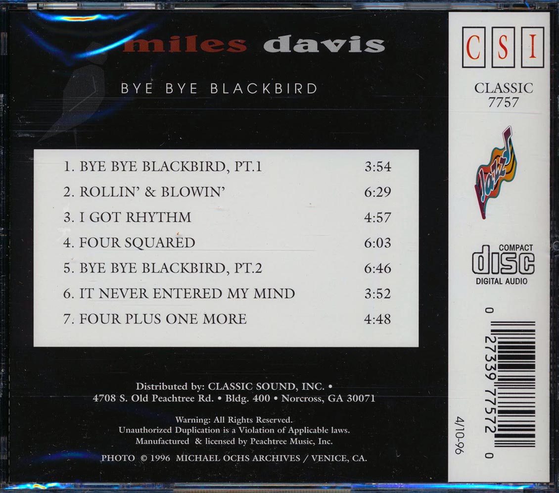 Miles Davis - Bye Bye Blackbird