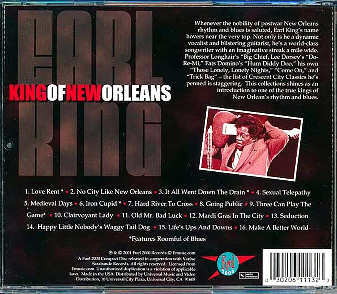 Earl King - King Of New Orleans (marked/ltd stock)
