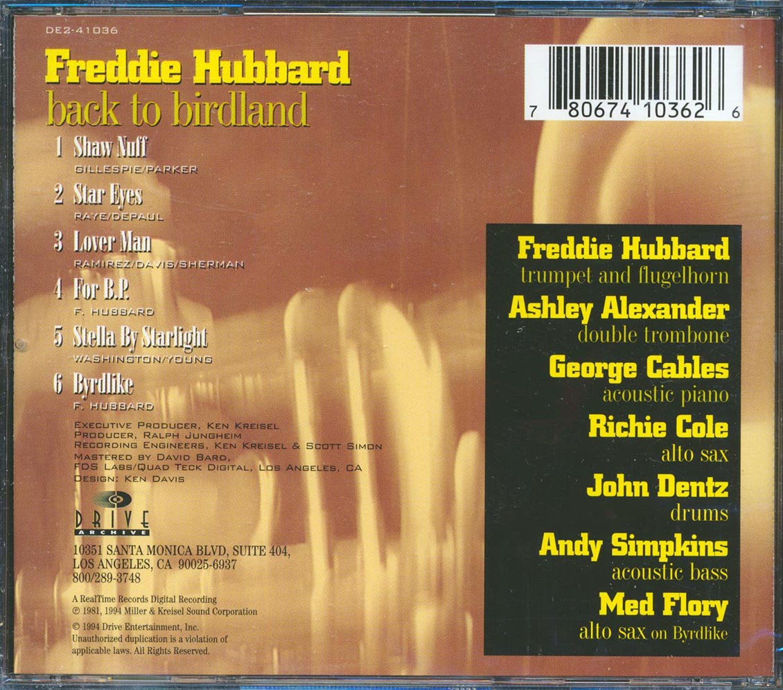 Freddie Hubbard - Back To Birdland