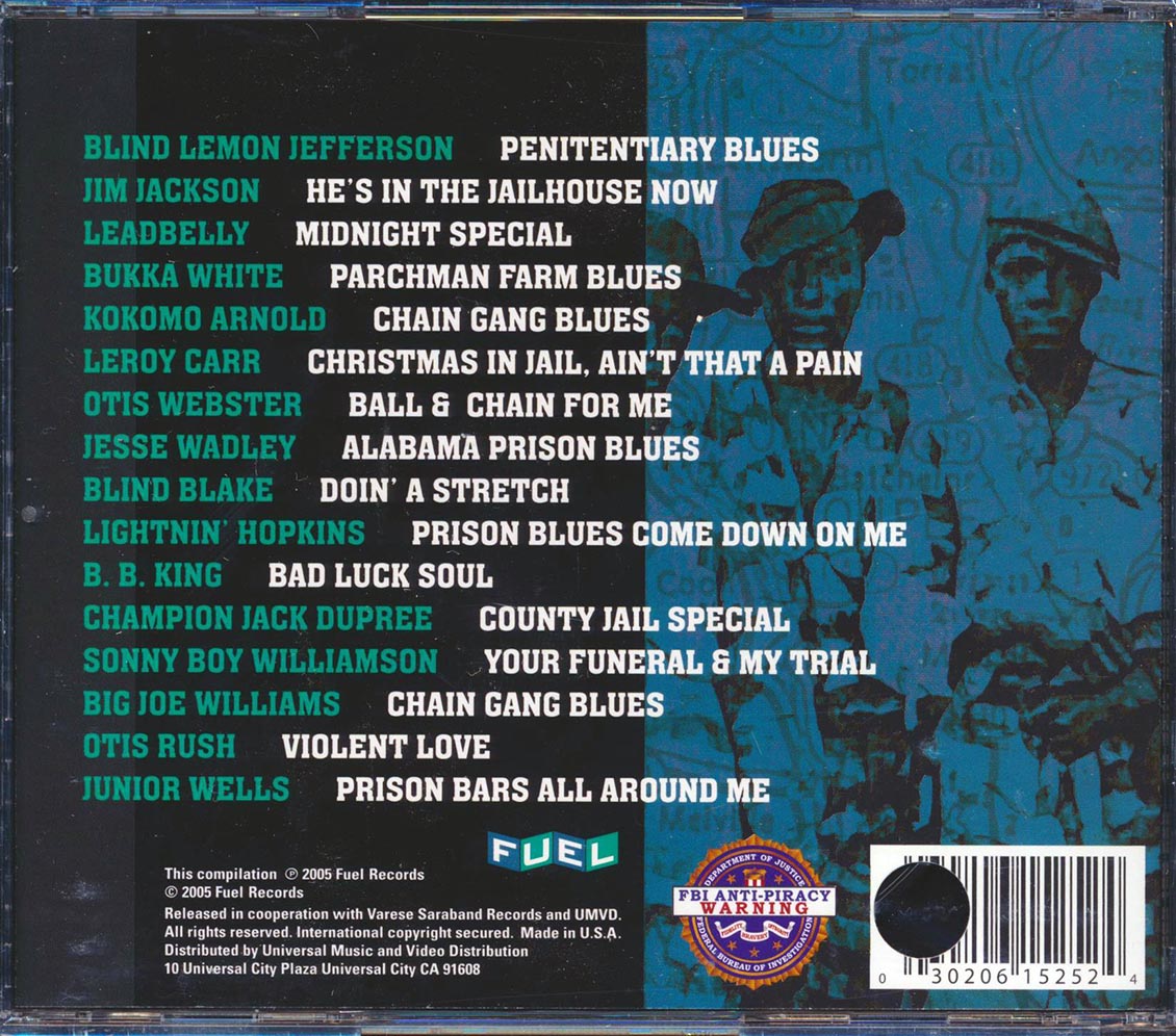 BB King, Junior Wells, Blind Blake, Big Joe Williams, Blind Lemon Jefferson - Penitentiary Blues: Songs To Do Hard Time By (marked/ltd stock)