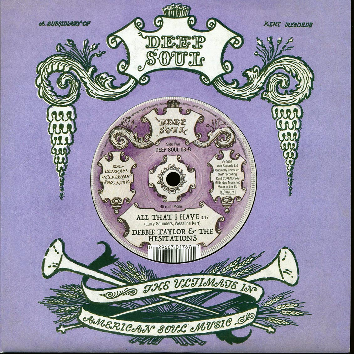 Eddie Parker - But If You Must Go  /  Debbie Taylor & The Hesitations - All That I Love