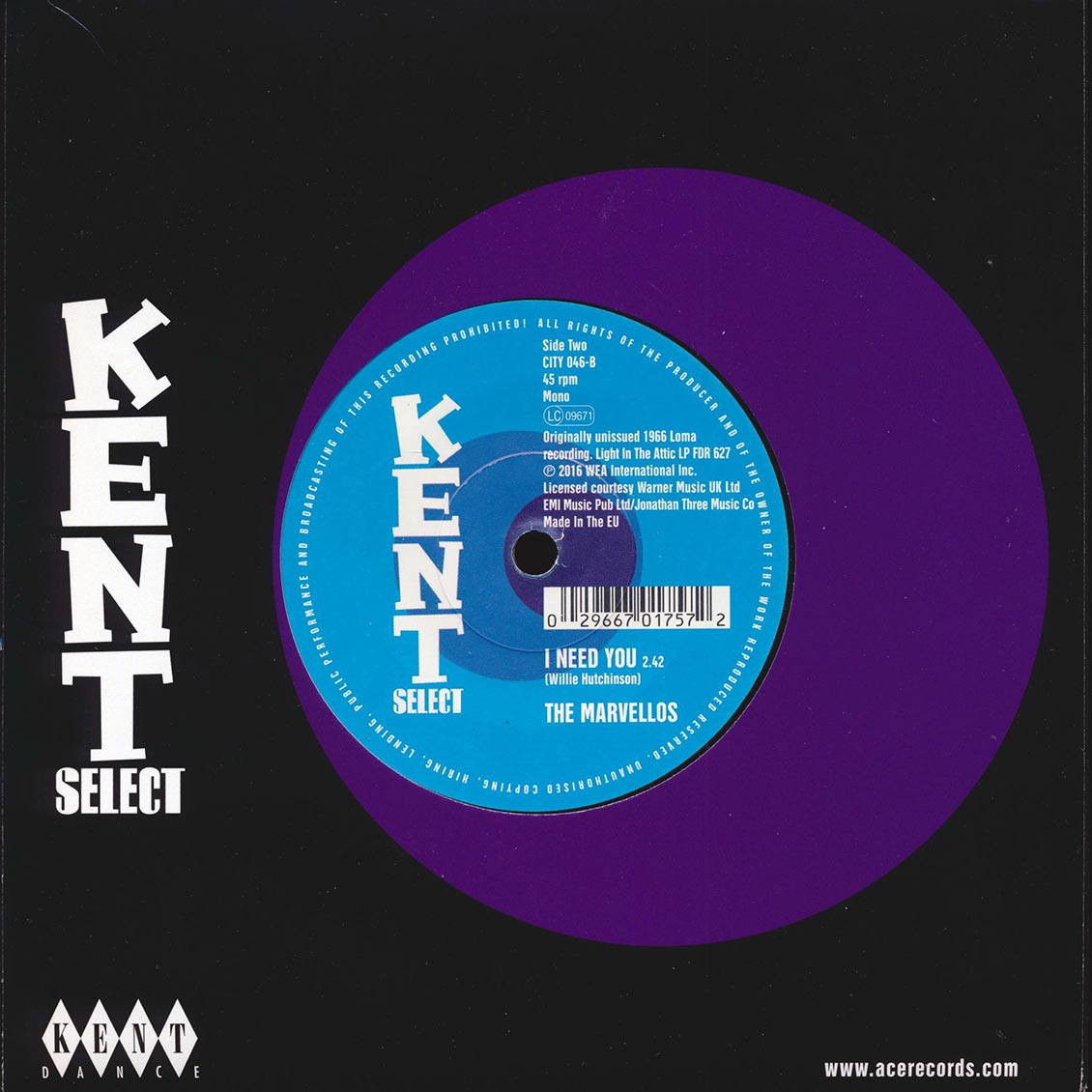 Ben E King - Getting' To Me  /  The Marvellos - I Need You