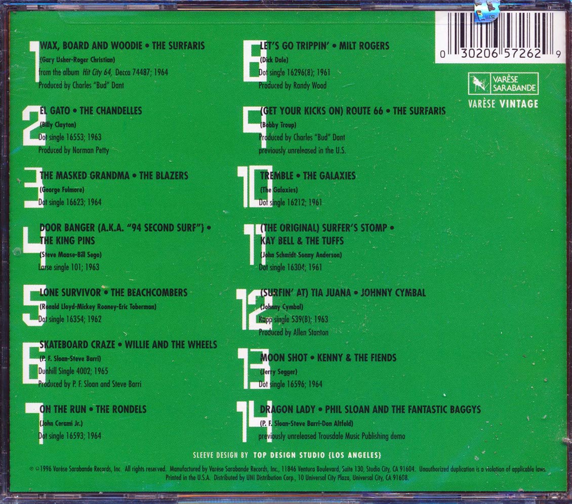 Willie & The Wheels, The Blazers, The Rondels, The Surfaris, Etc. - Wax Board & Woodie: Surf & Hot Rod Songs (marked/ltd stock)