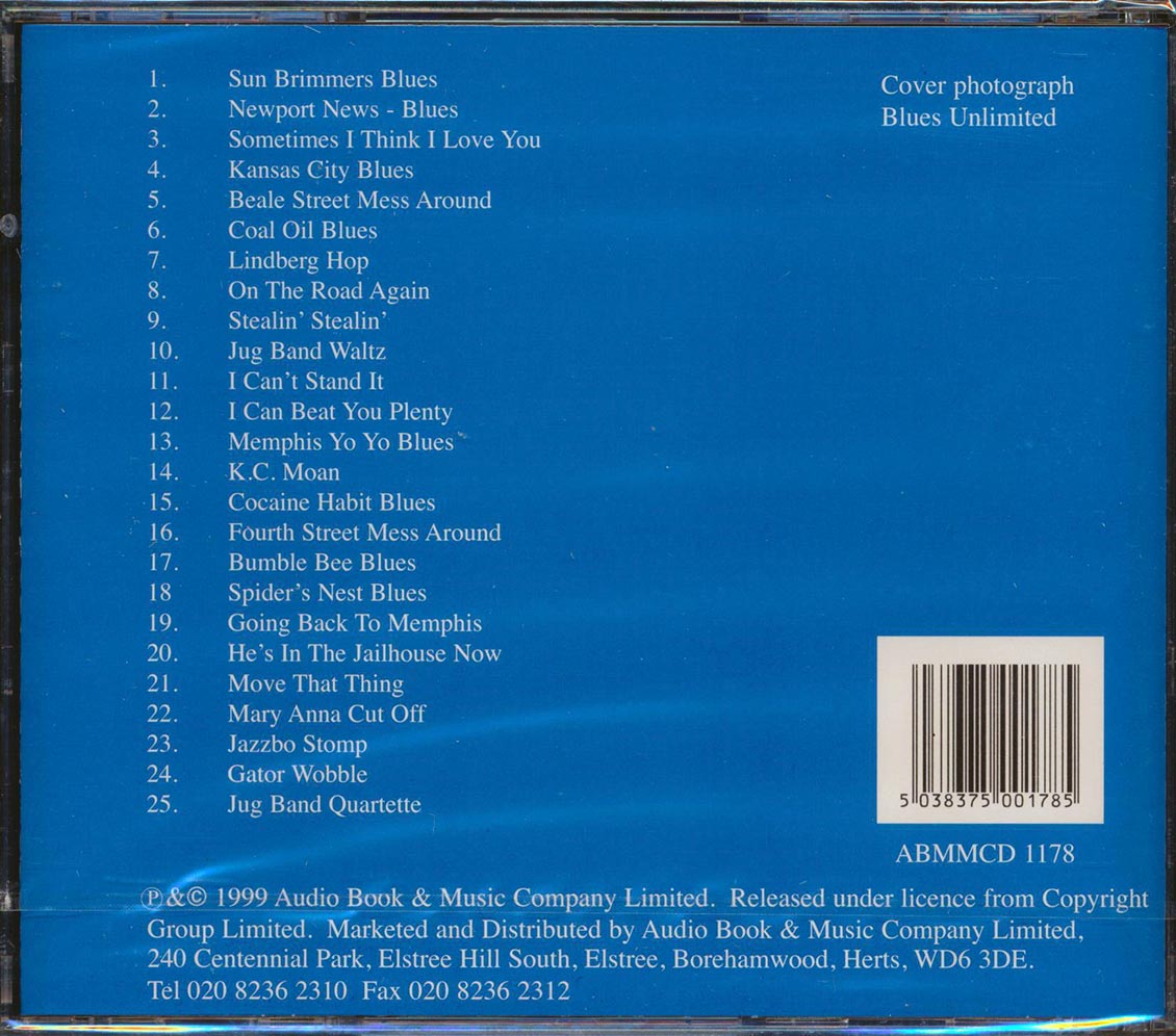 Memphis Jug Band - He's In The Jailhouse Now (25 tracks)