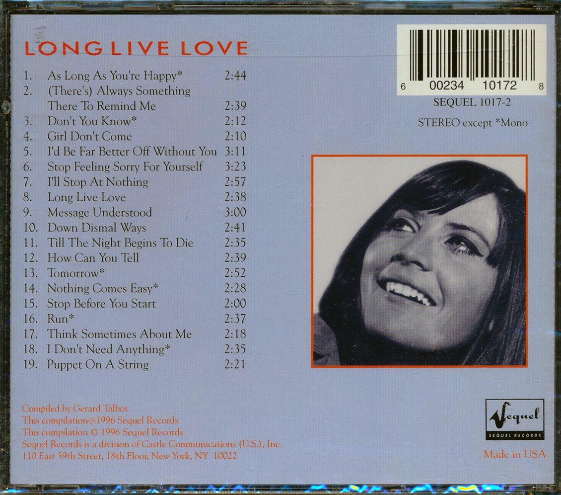 Sandie Shaw - Long Live Love