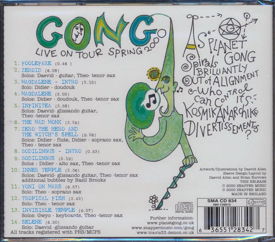 Gong - Live 2 Invinitae (incl. large booklet)