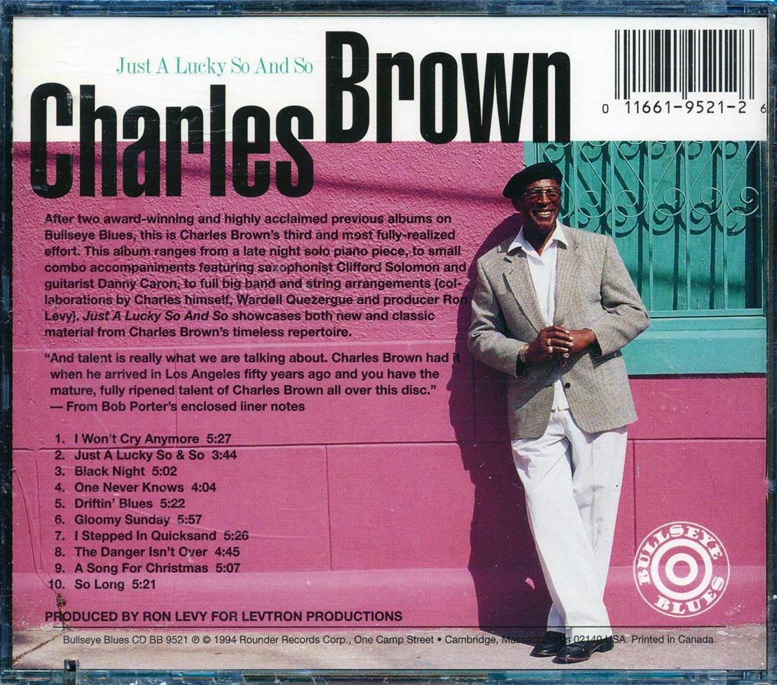 Charles Brown - Just A Lucky So And So (marked/ltd stock)