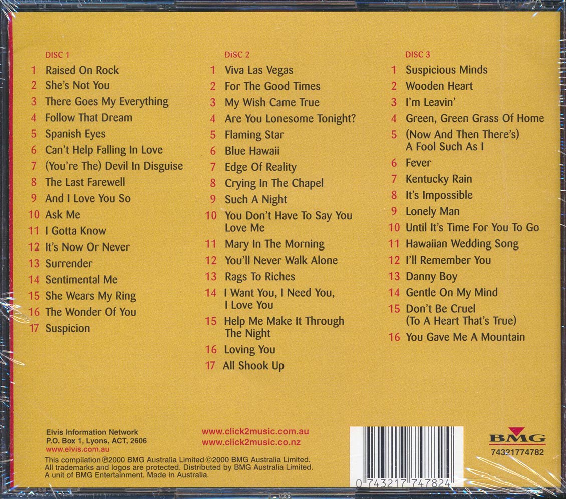 Elvis Presley - Legendary Elvis Presley (50 tracks) (3xCD)