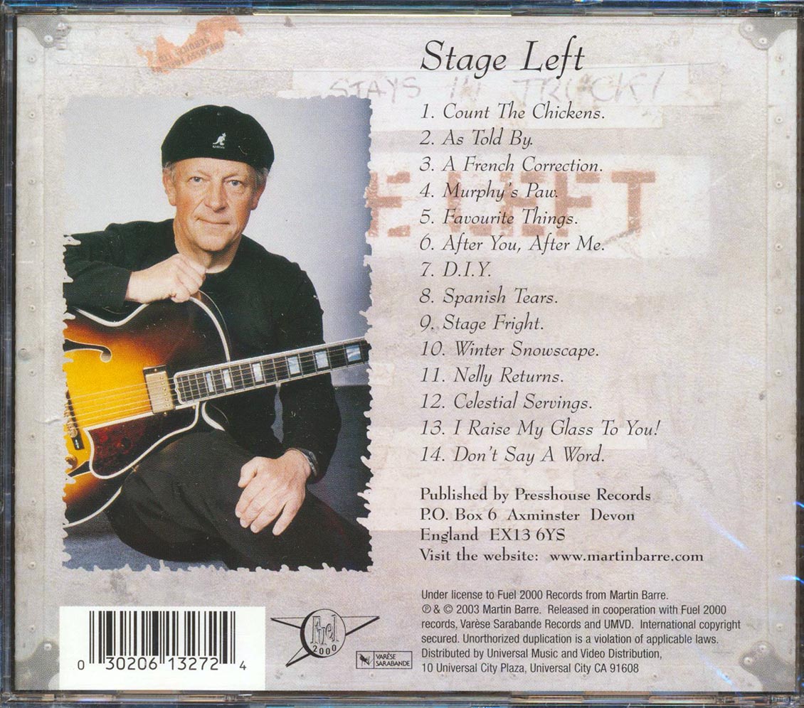 Martin Barre (Jethro Tull) - Stage Left: Jethro Tull's Legendary Guitarist
