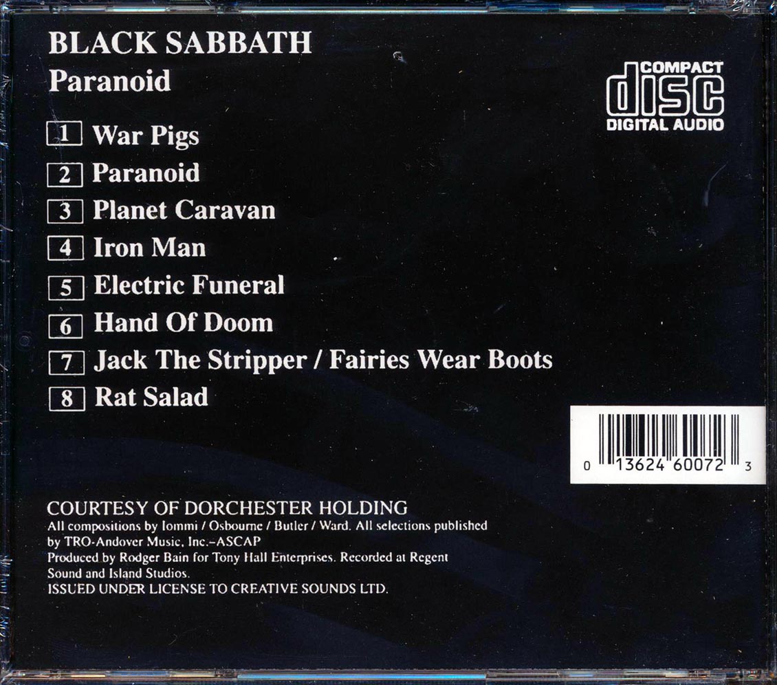 Black Sabbath - Paranoid