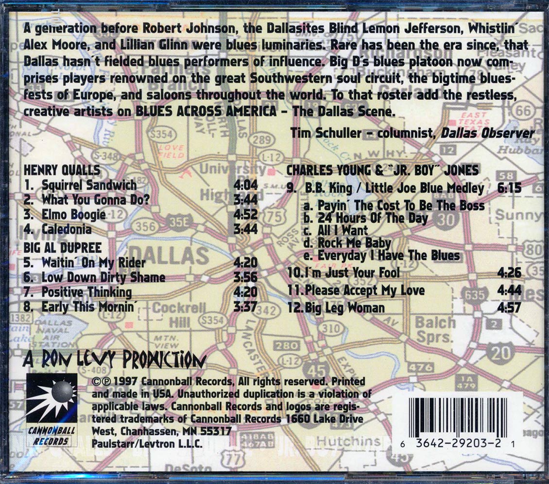 Henry Qualls, Big Al Dupree, Charles Young, Jr. Boy Jones - Blues Across America: The Dallas Scene
