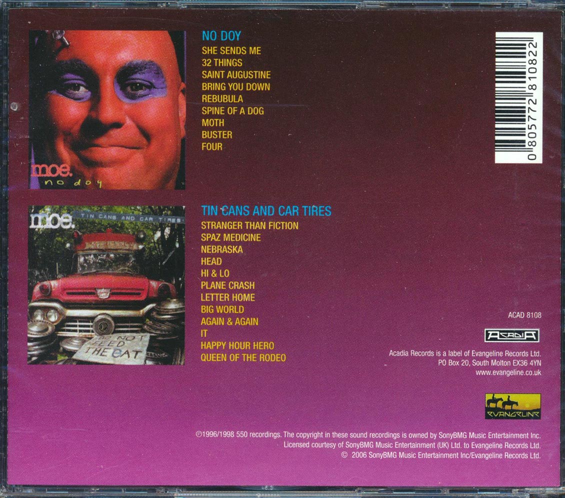 Moe - No Doy + Tin Cans And Car Tires (21 tracks) (2xCD)