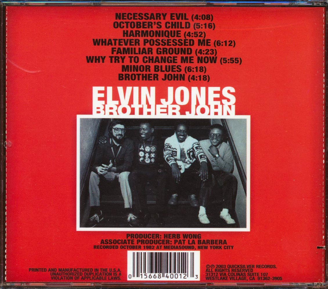 Elvin Jones - Brother John (marked/ltd stock)
