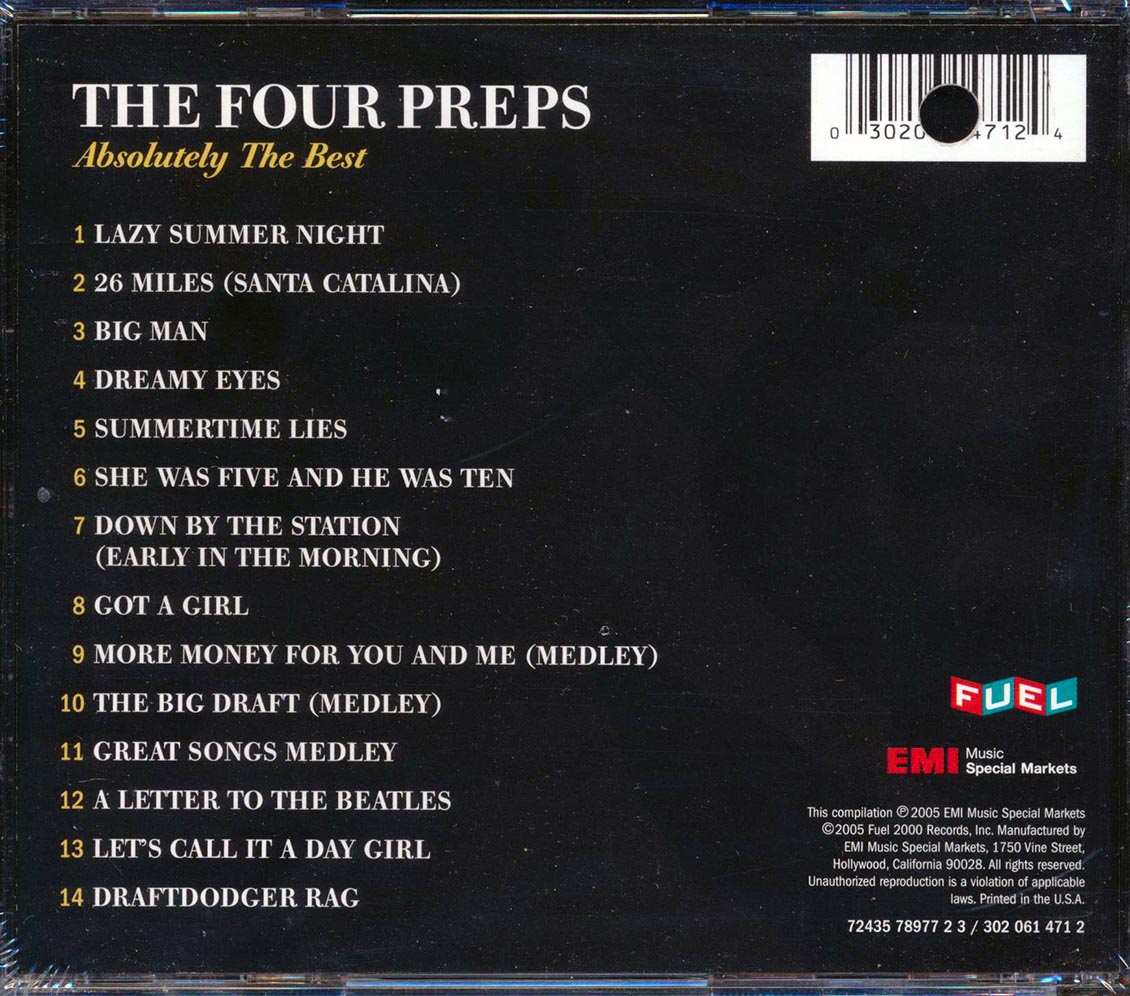 The Four Preps - Absolutely The Best (marked/ltd stock)