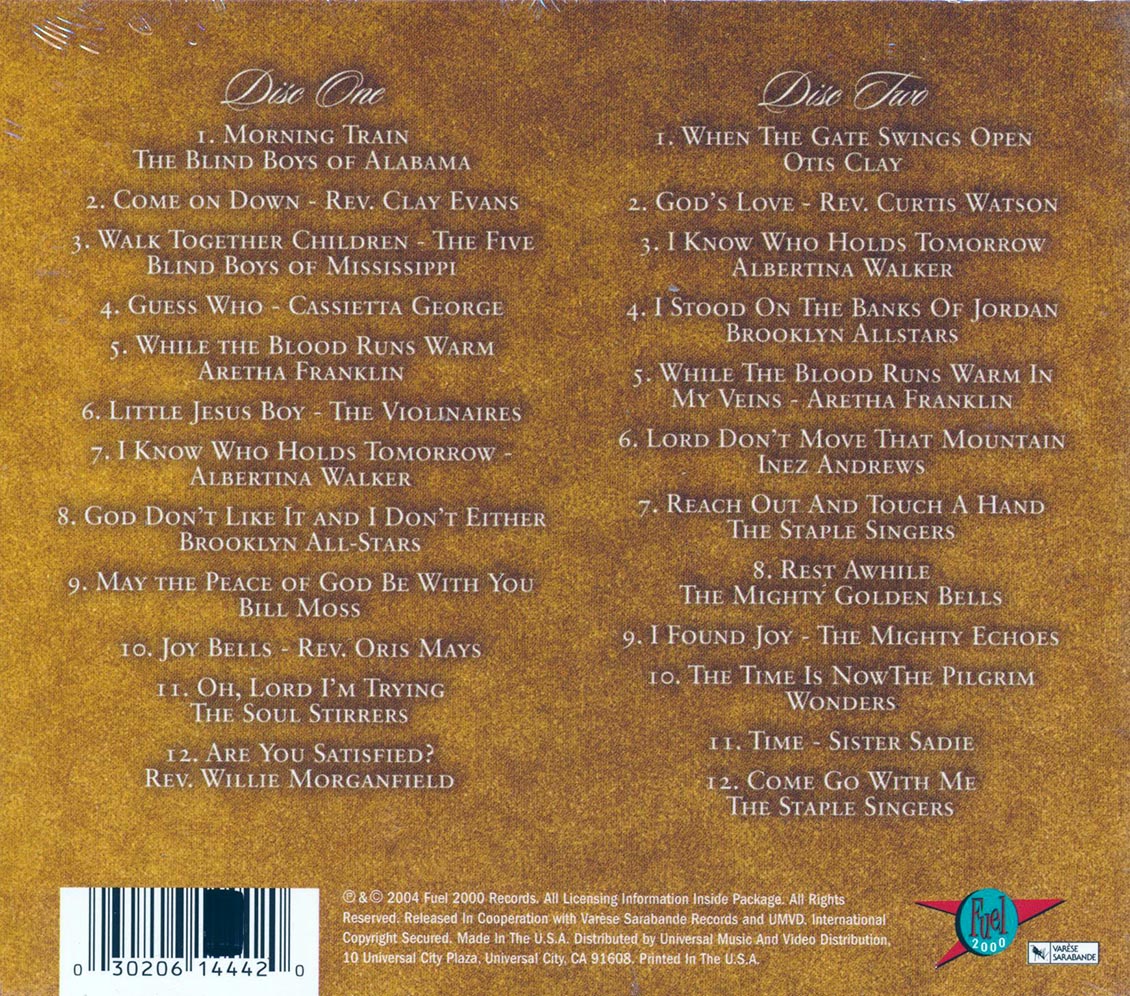 Otis Clay, The Staple Singers, The Soul Stirrers, Bill Moss, The Blind Boys Of Alabama, Etc. - Faith Hope & Glory Gospel Hits (24 tracks) (2xCD) (marked/ltd stock)