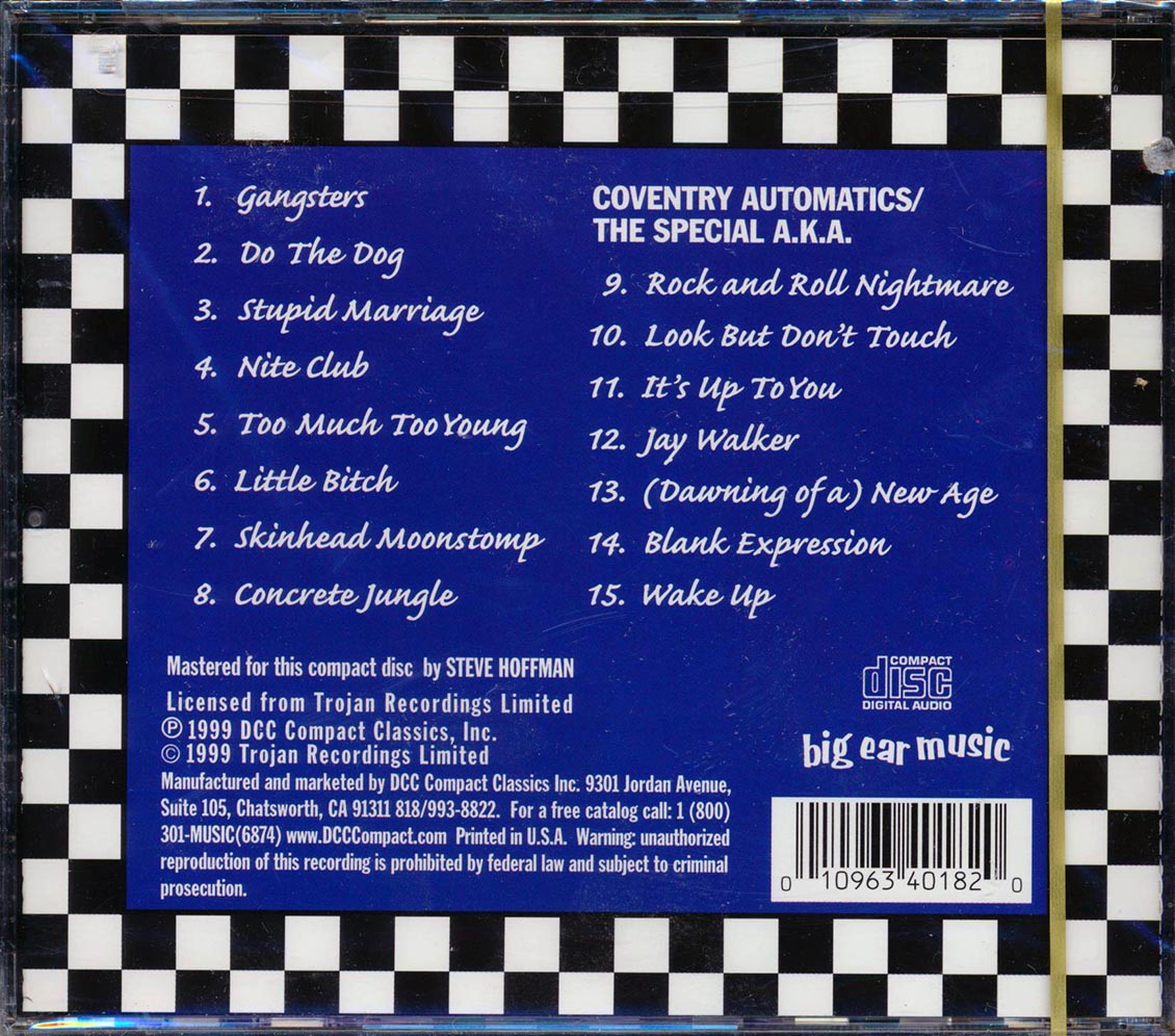 The Specials - Blue Plate Specials: Live (marked/ltd stock)