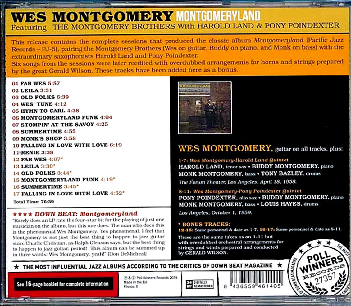 Wes Montgomery - Montgomeryland (incl. large booklet)