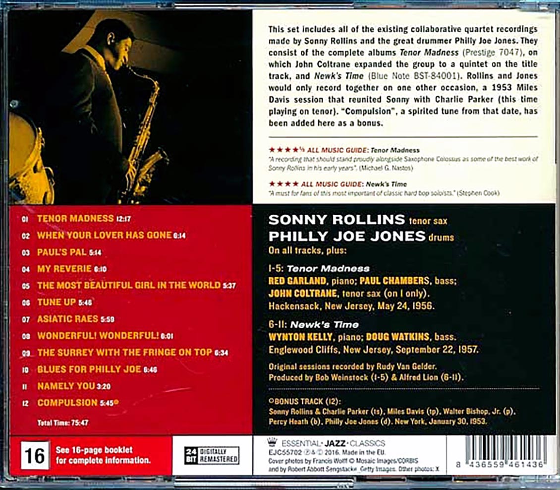 Sonny Rollins Quartet, Philly Joe Jones - Complete Recordings (incl. large booklet) (remastered)