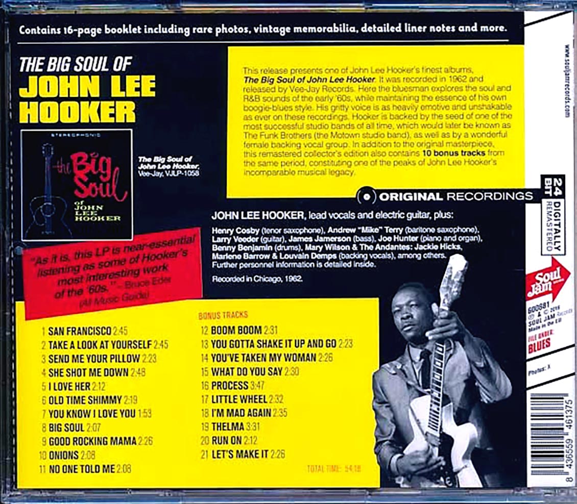 John Lee Hooker - The Big Soul Of John Lee Hooker (incl. large booklet) (remastered)