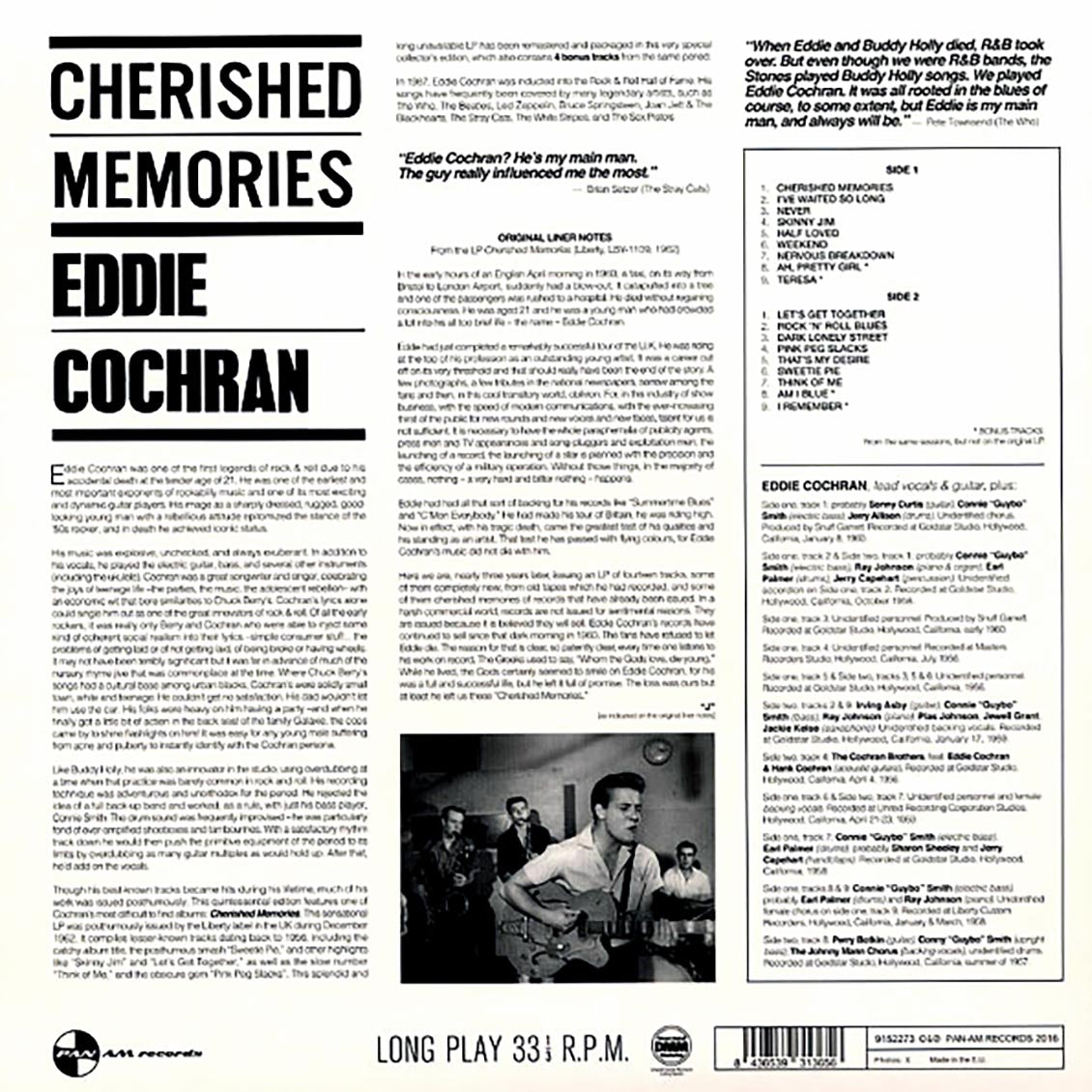 Eddie Cochran - Cherished Memories (ltd. ed.) (180g)