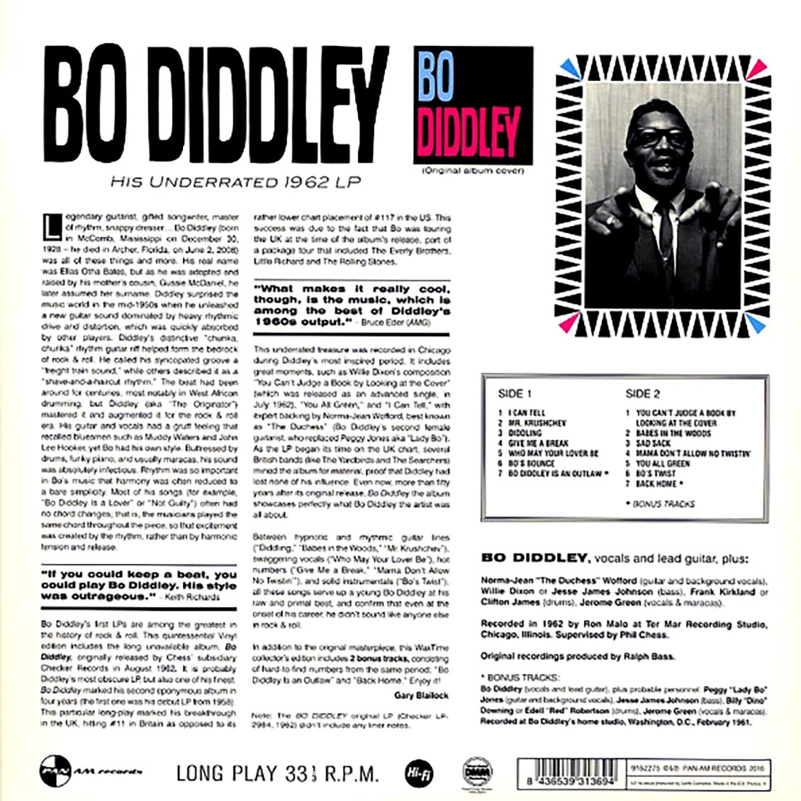 Bo Diddley - Bo Diddley: His Underrated 1962 LP (ltd. ed.) (180g)