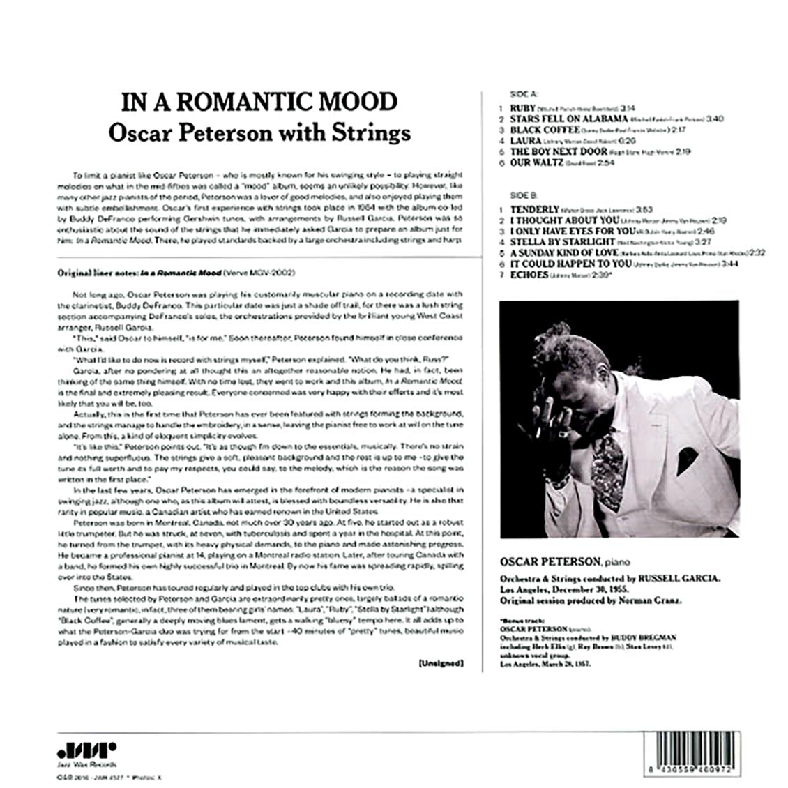 Oscar Peterson With Strings - In A Romantic Mood (ltd. ed.) (180g)