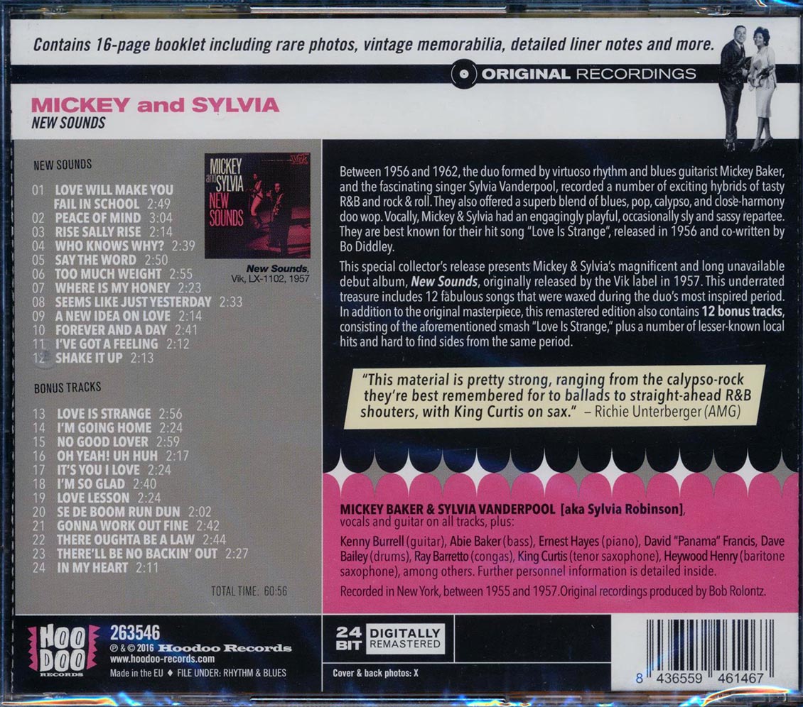 Mickey & Sylvia - New Sounds (incl. large booklet) (remastered)