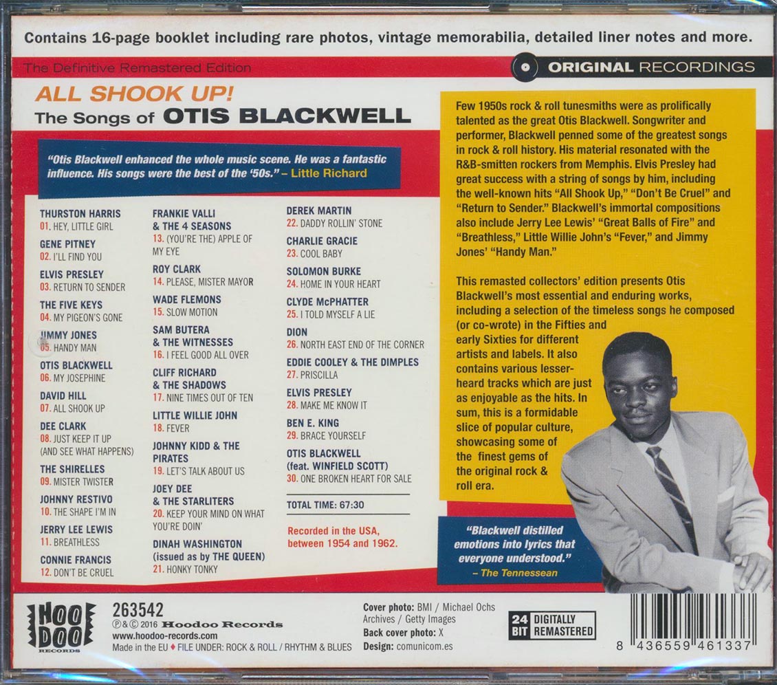 Otis Blackwell - All Shook Up!: The Songs Of Otis Blackwell (30 tracks) (incl. large booklet) (remastered)