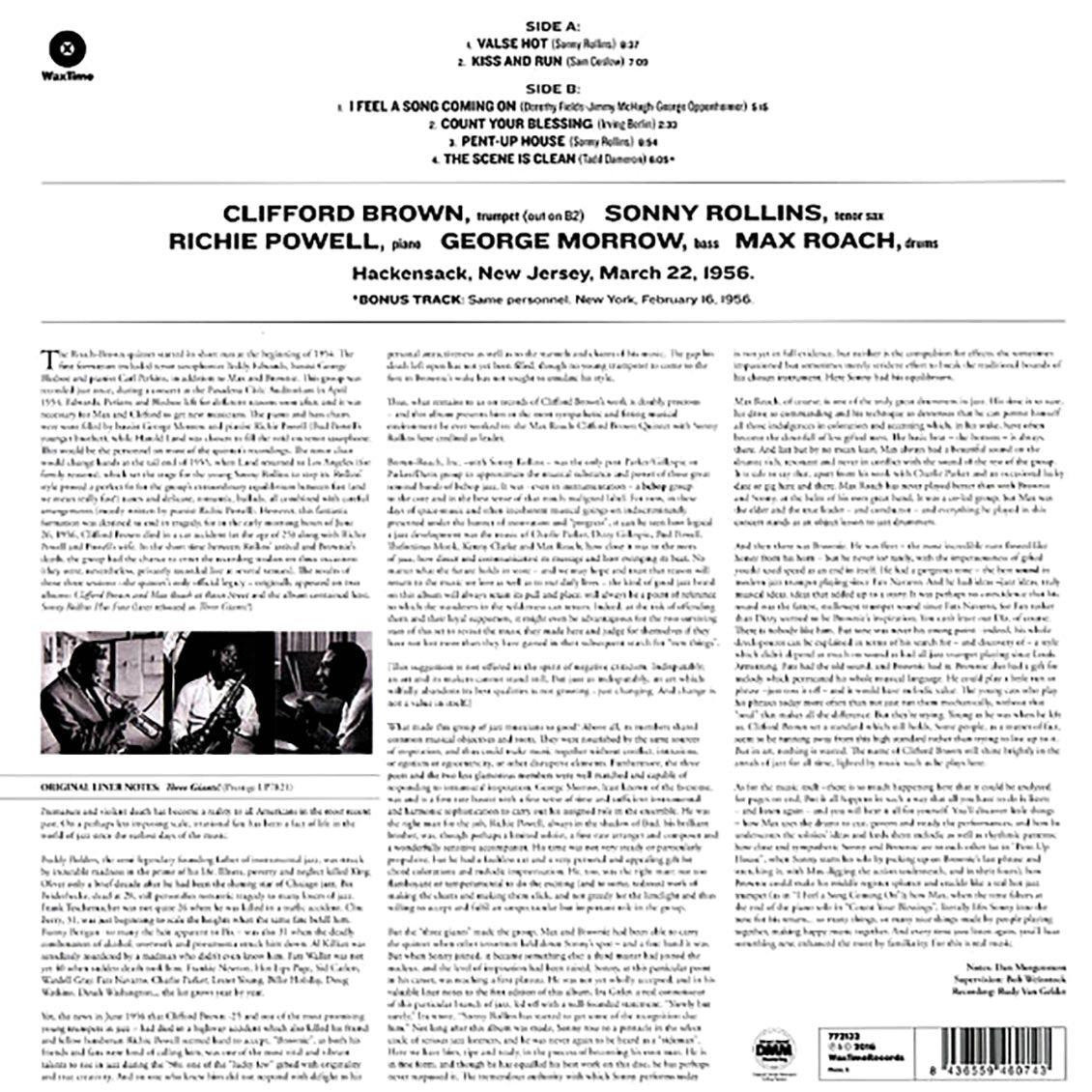 Clifford Brown, Sonny Rollins, Max Roach - Three Giants! (ltd. ed.) (180g)