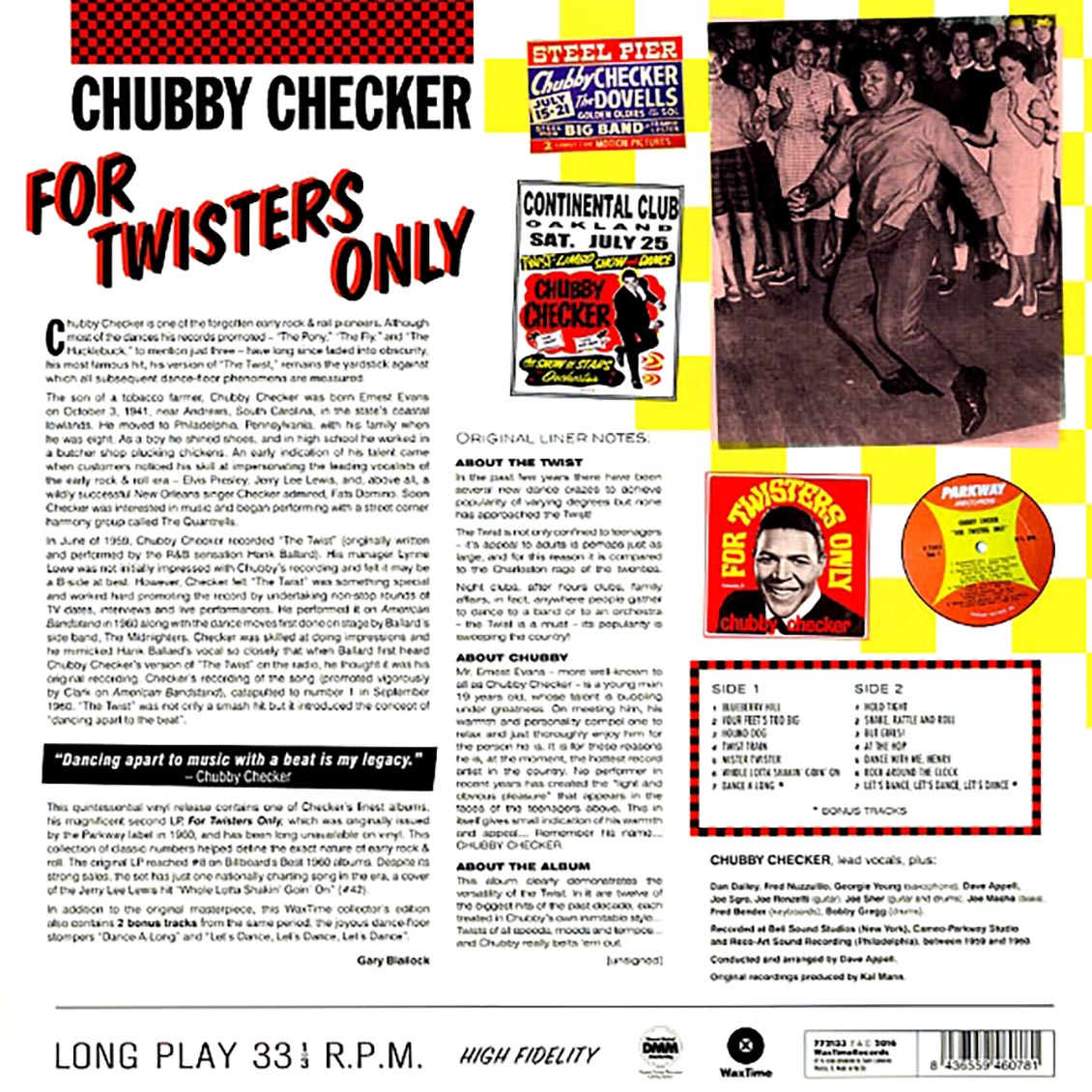 Chubby Checker - For Twisters Only (ltd. ed.) (180g)