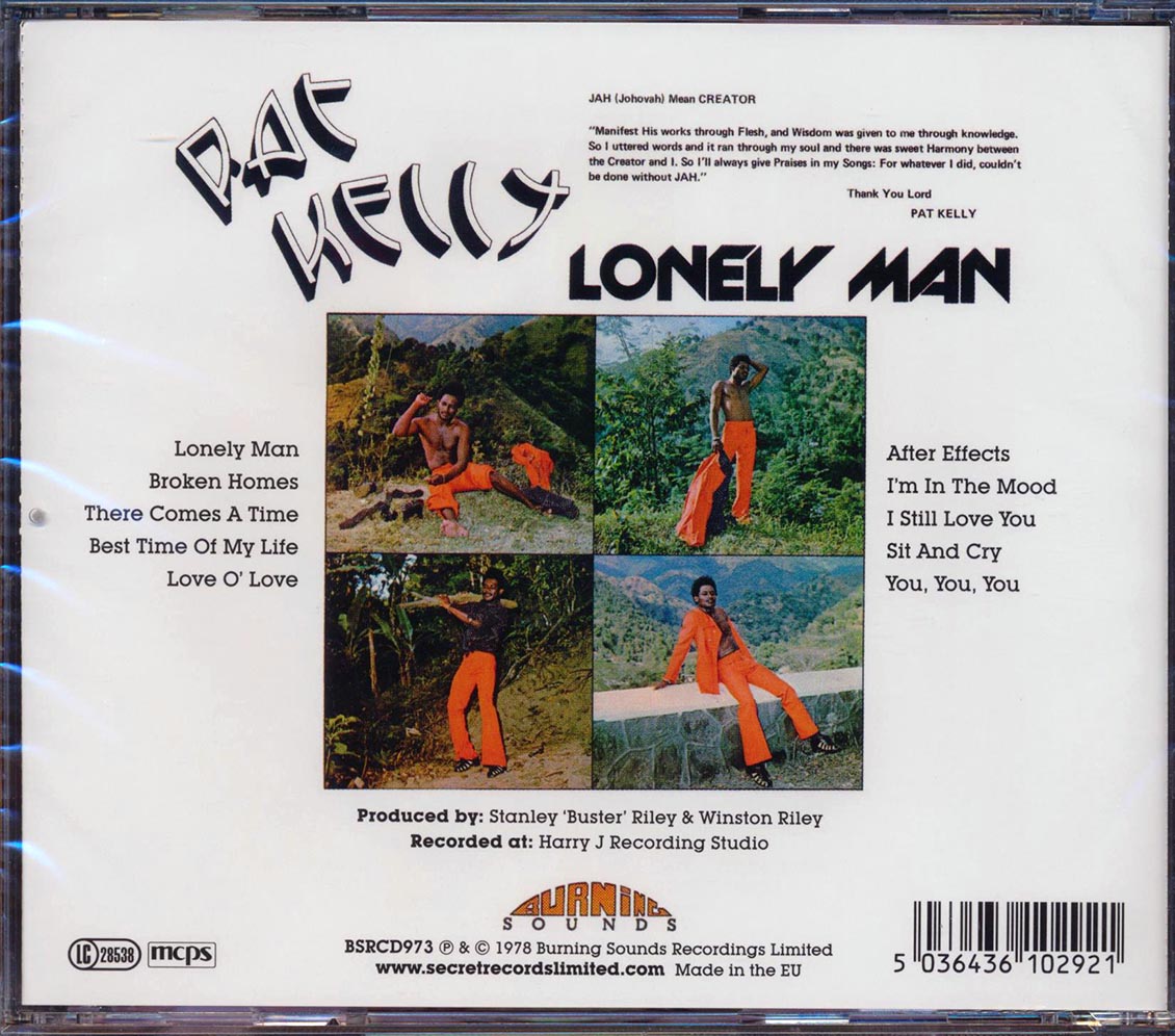 Pat Kelly - Lonely Man (incl. large booklet)