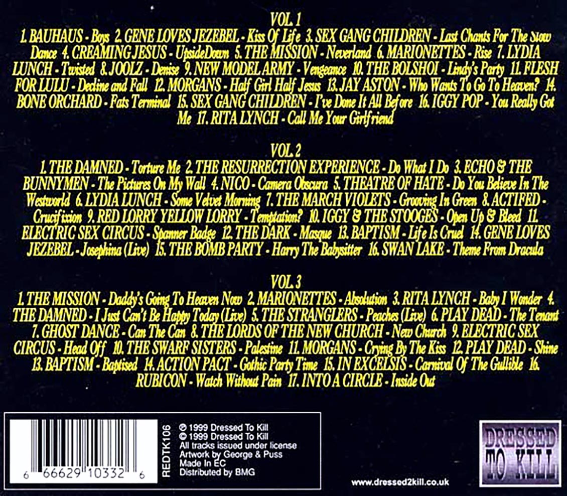 Iggy Pop, The Damned, Bauhaus, Etc. - Undead: A Gothic Masterpiece (50 tracks) (3xCD)