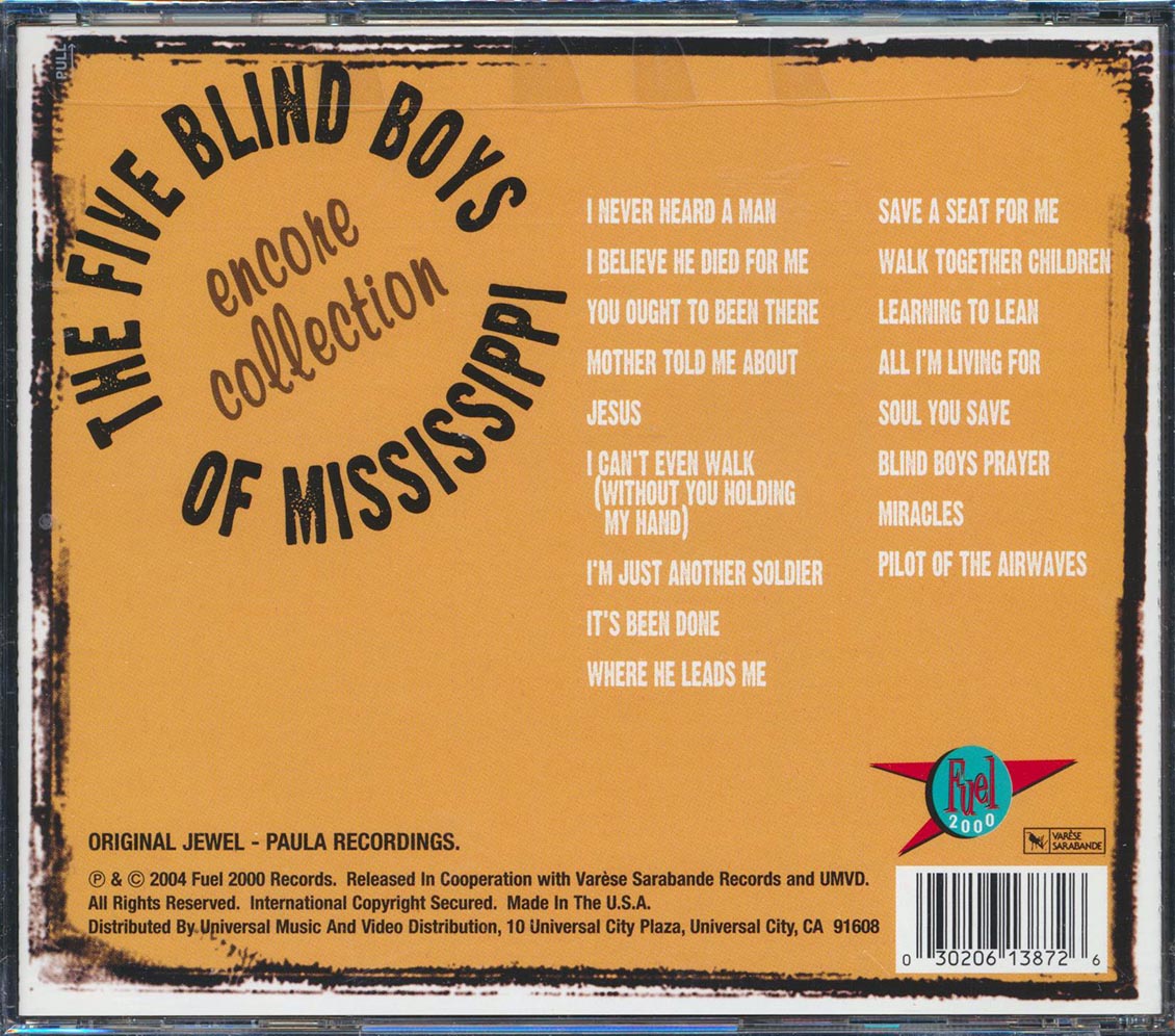The Five Blind Boys Of Mississippi - Encore Collection