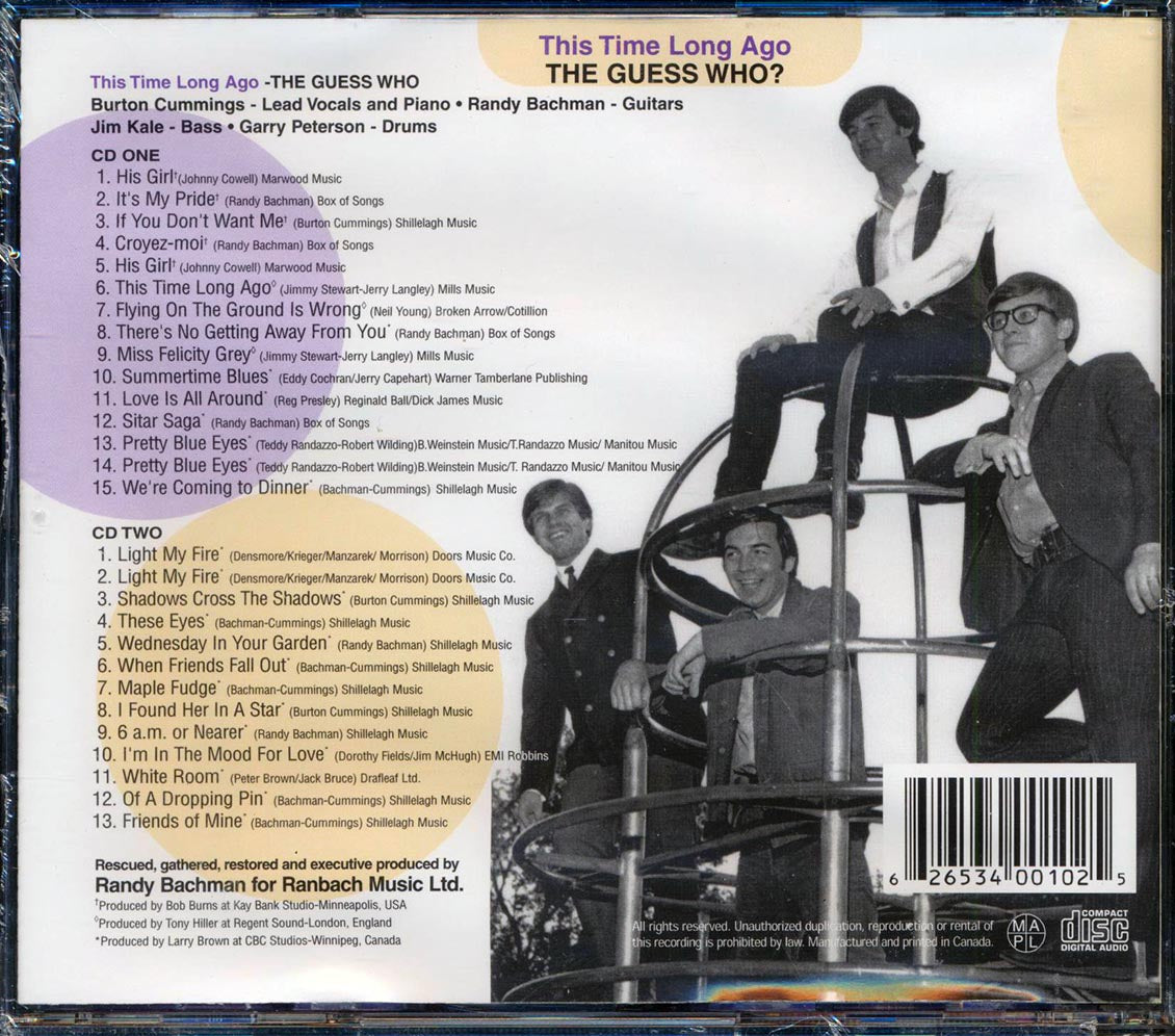The Guess Who - This Time Long Ago: The Lost Sessions 67-68 (28 tracks) (2xCD)