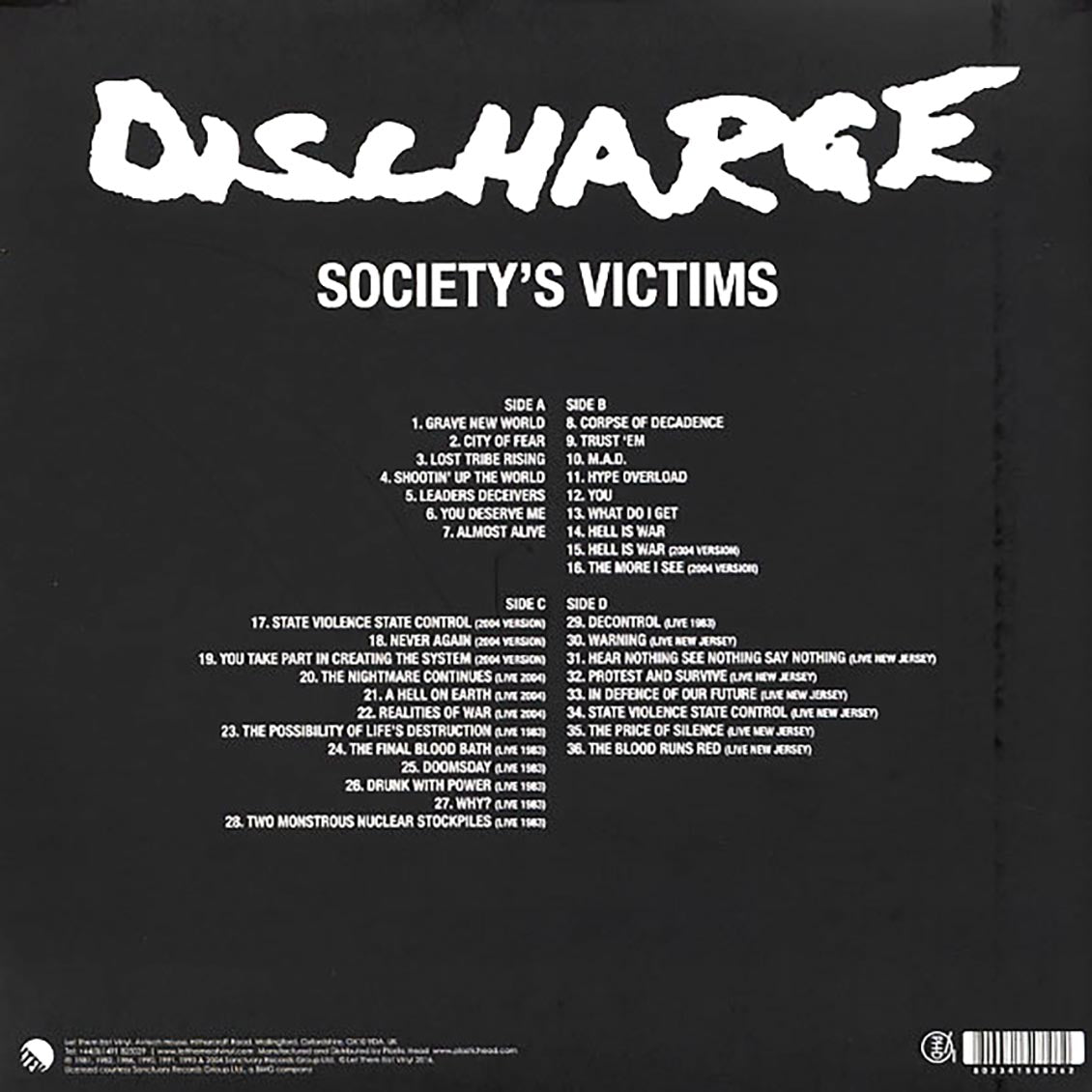 Discharge - Society's Victims Volume 2 (2xLP)