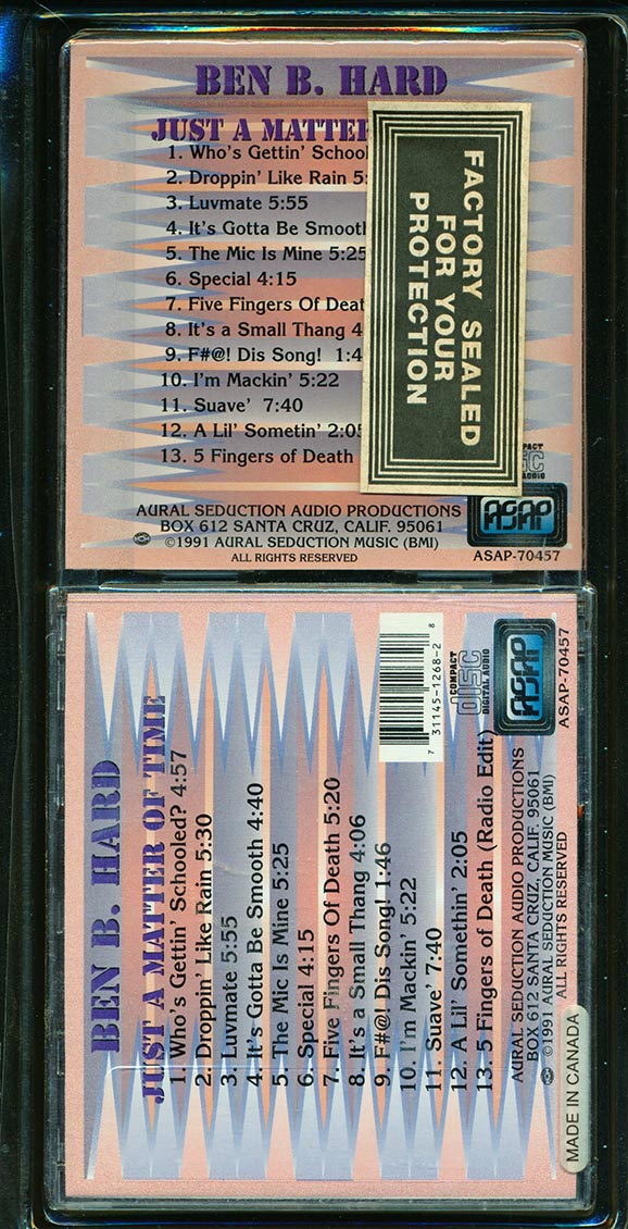 Ben B Hard - Just A Matter Of Time (orig. longbox packaging)