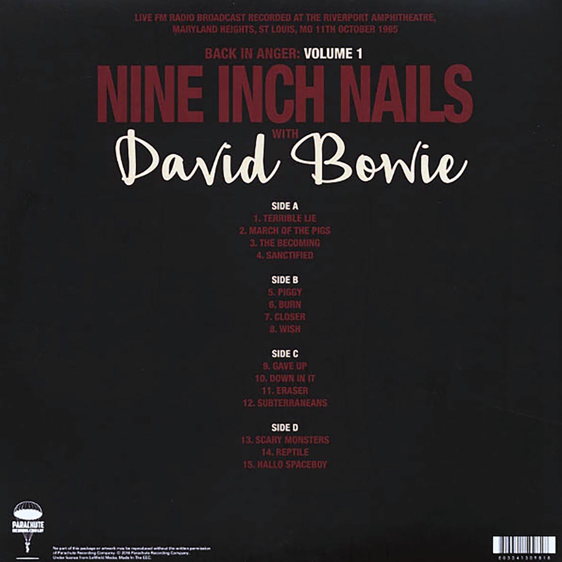 Nine Inch Nails, David Bowie - Back In Anger: Volume 1 (ltd. ed.) (2xLP)