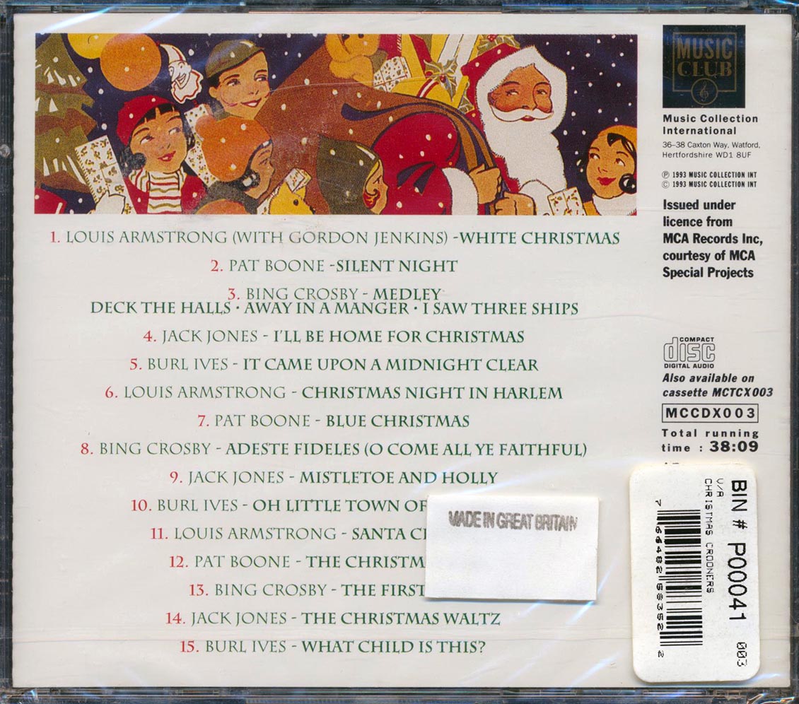 Bing Crosby, Pat Boone, Burl Ives, Jack Jones, Louis Armstong - Christmas Crooners