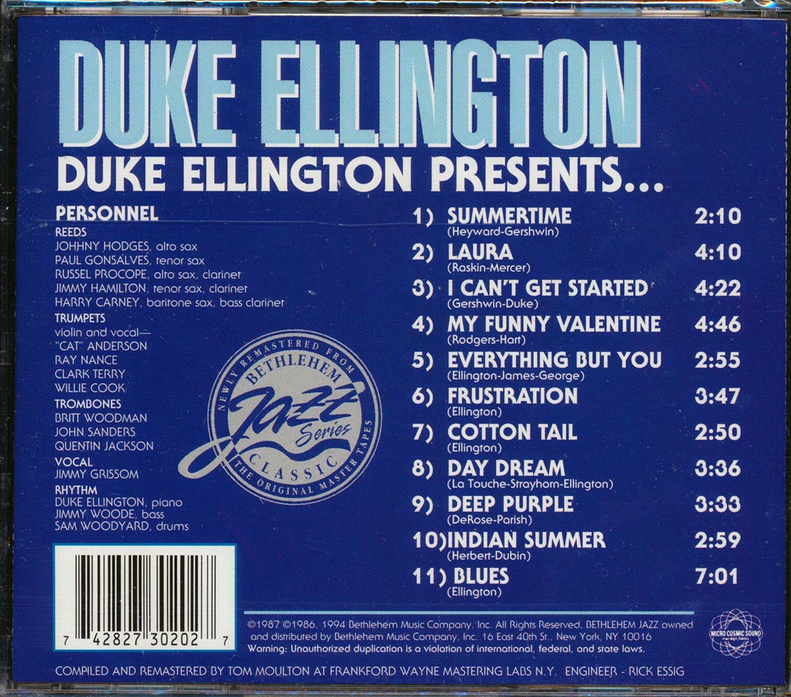 Duke Ellington - Duke Ellington Presents