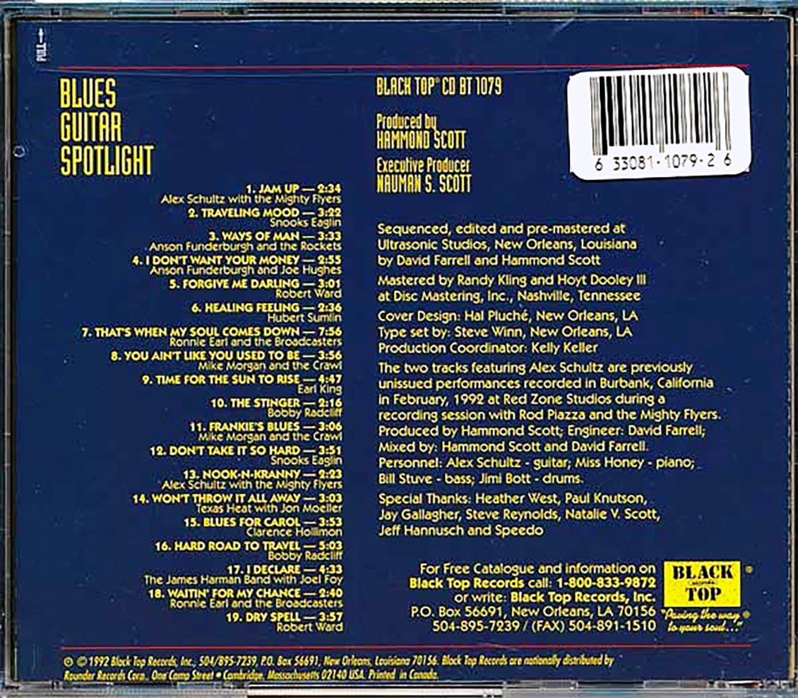 Robert Ward, Earl King, Snooks Eaglin, Etc. - Blues Guitar Spotlight