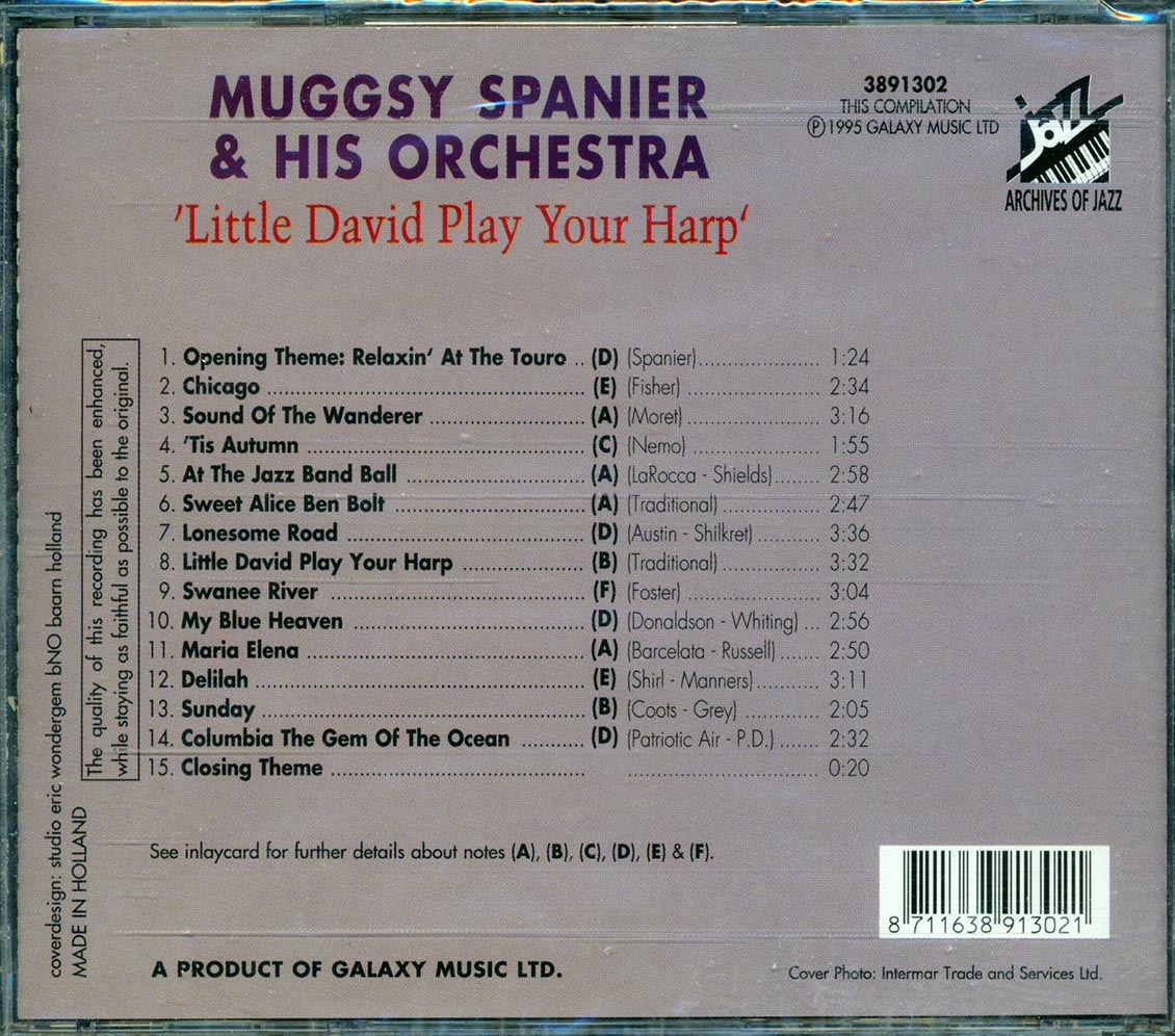 Mugsy Spanier & His Orchestra - Little David Play Your Harp (2xCD) (marked/ltd stock)
