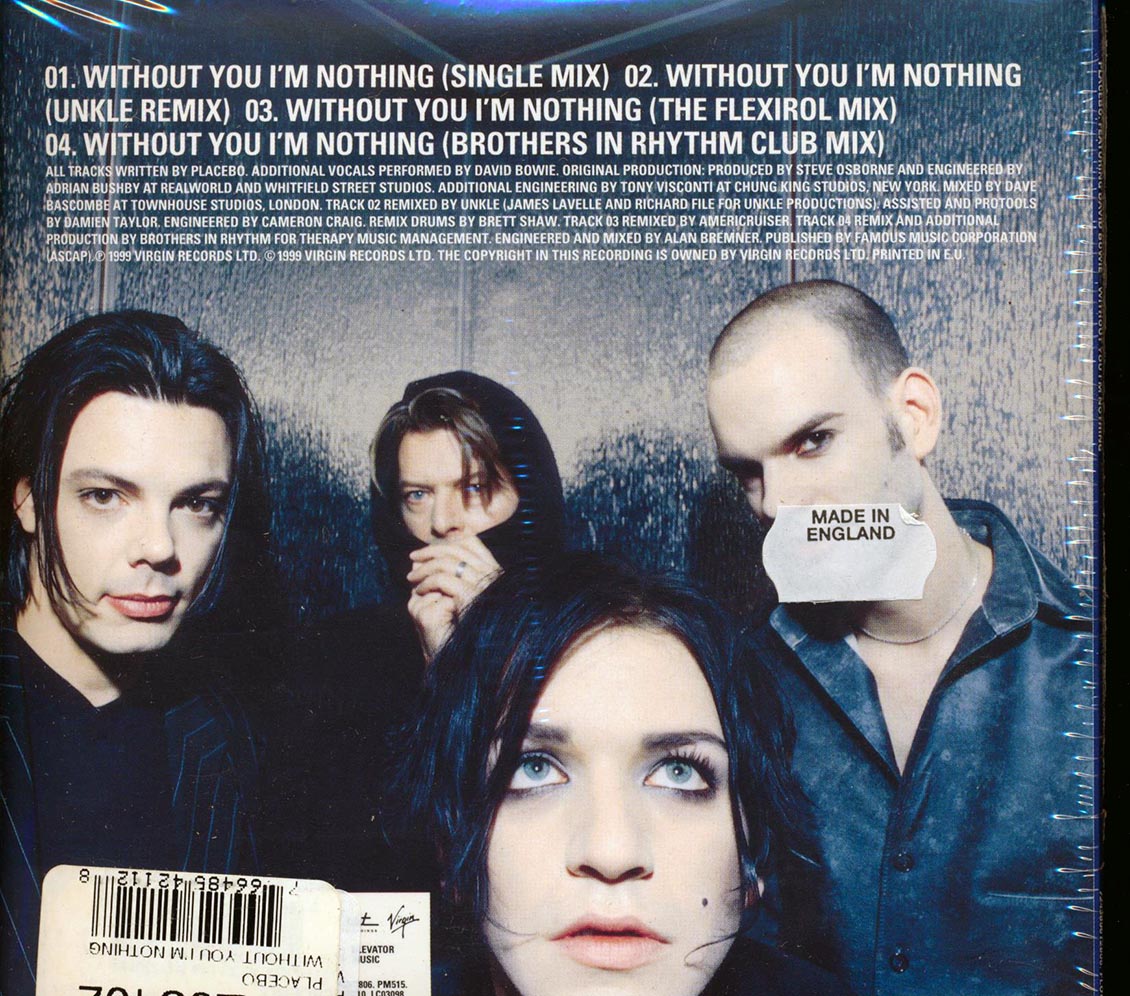 Placebo, David Bowie - Without You I'm Nothing (4 Track EP)