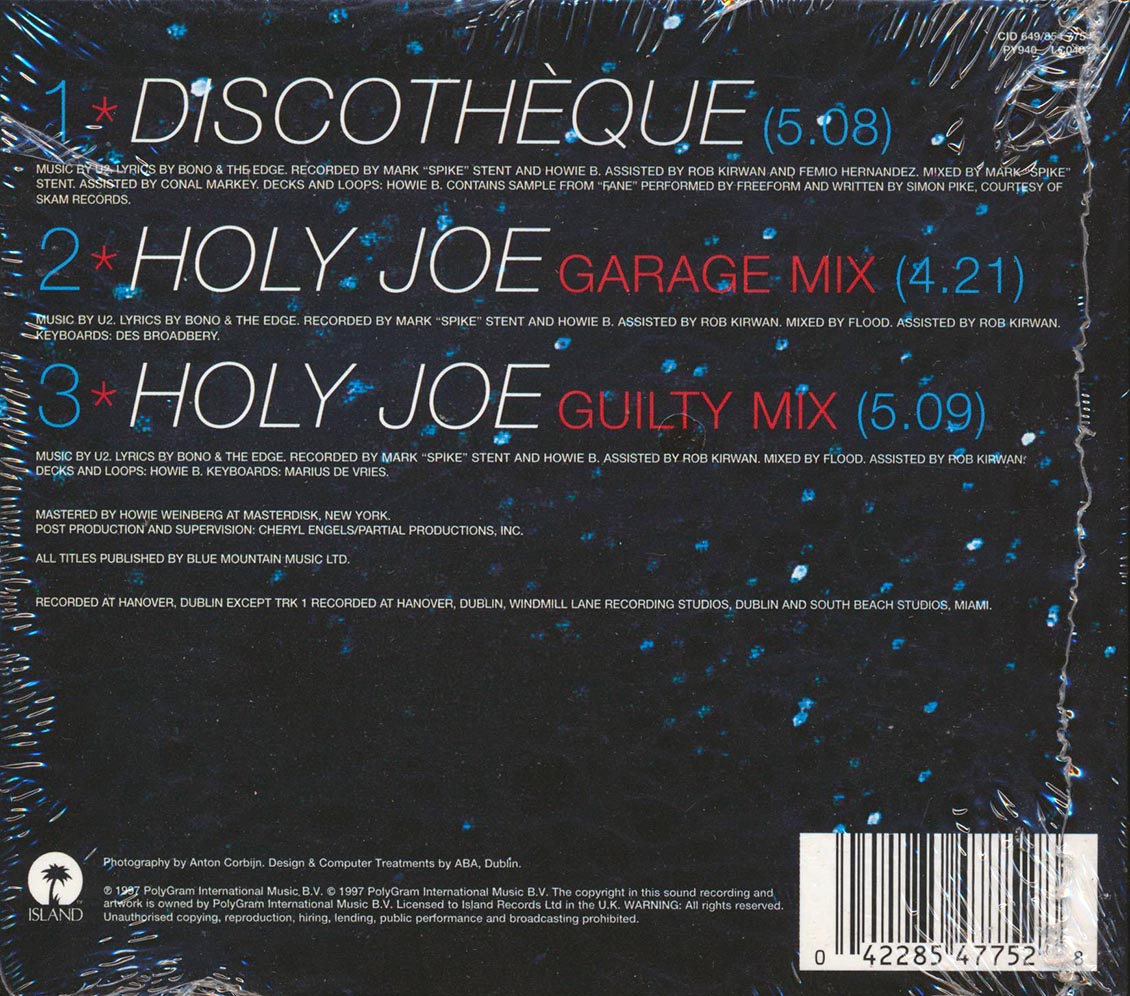 U2 - Discotheque (3 Track EP)