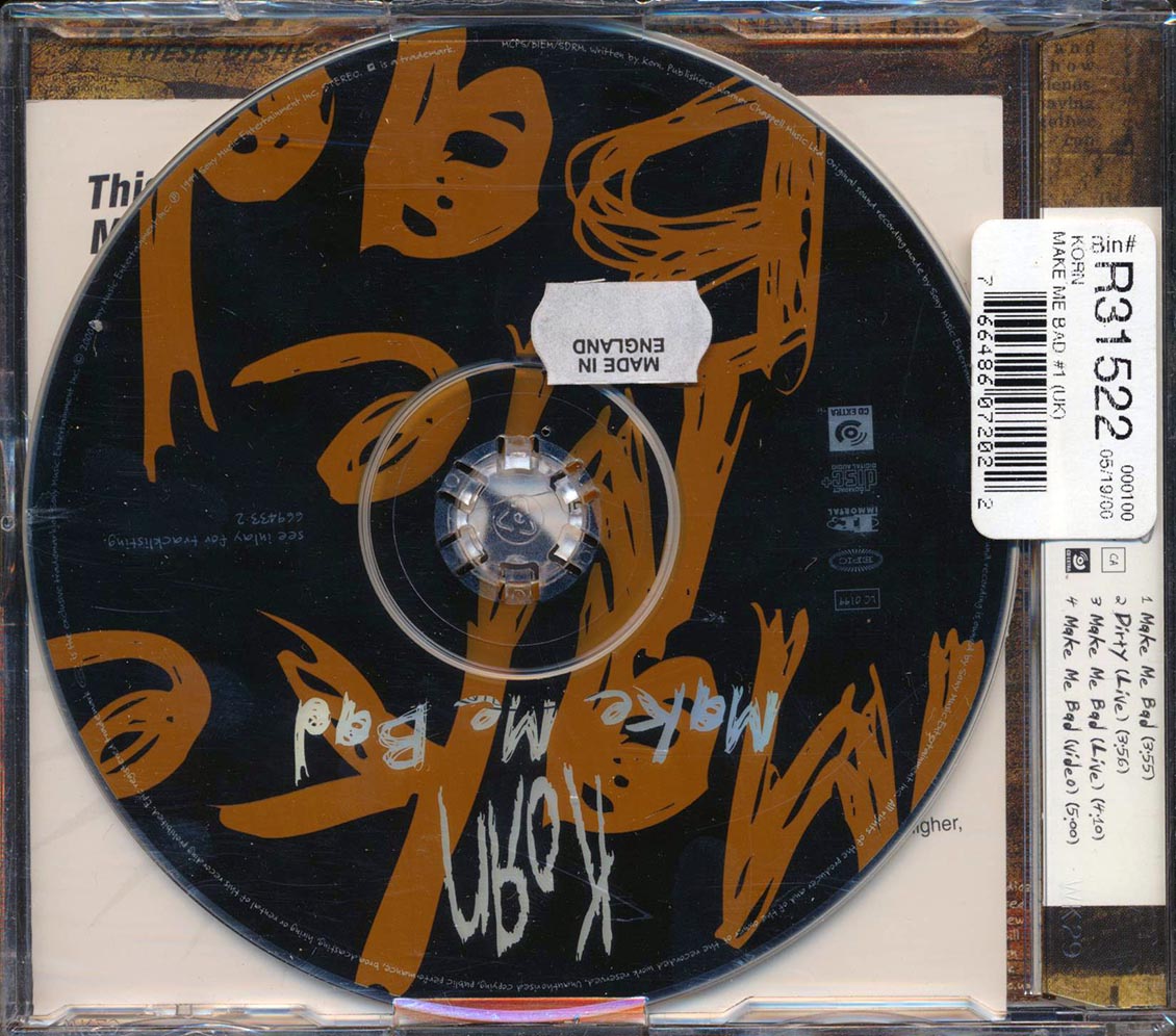Korn - Make Me Bad (numbered ltd.ed.)