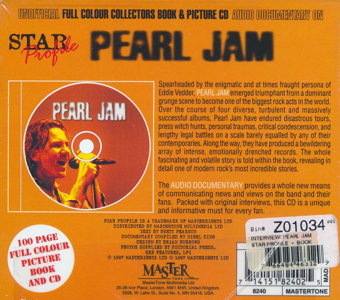 Pearl Jam - Star Profile (incl. large booklet)