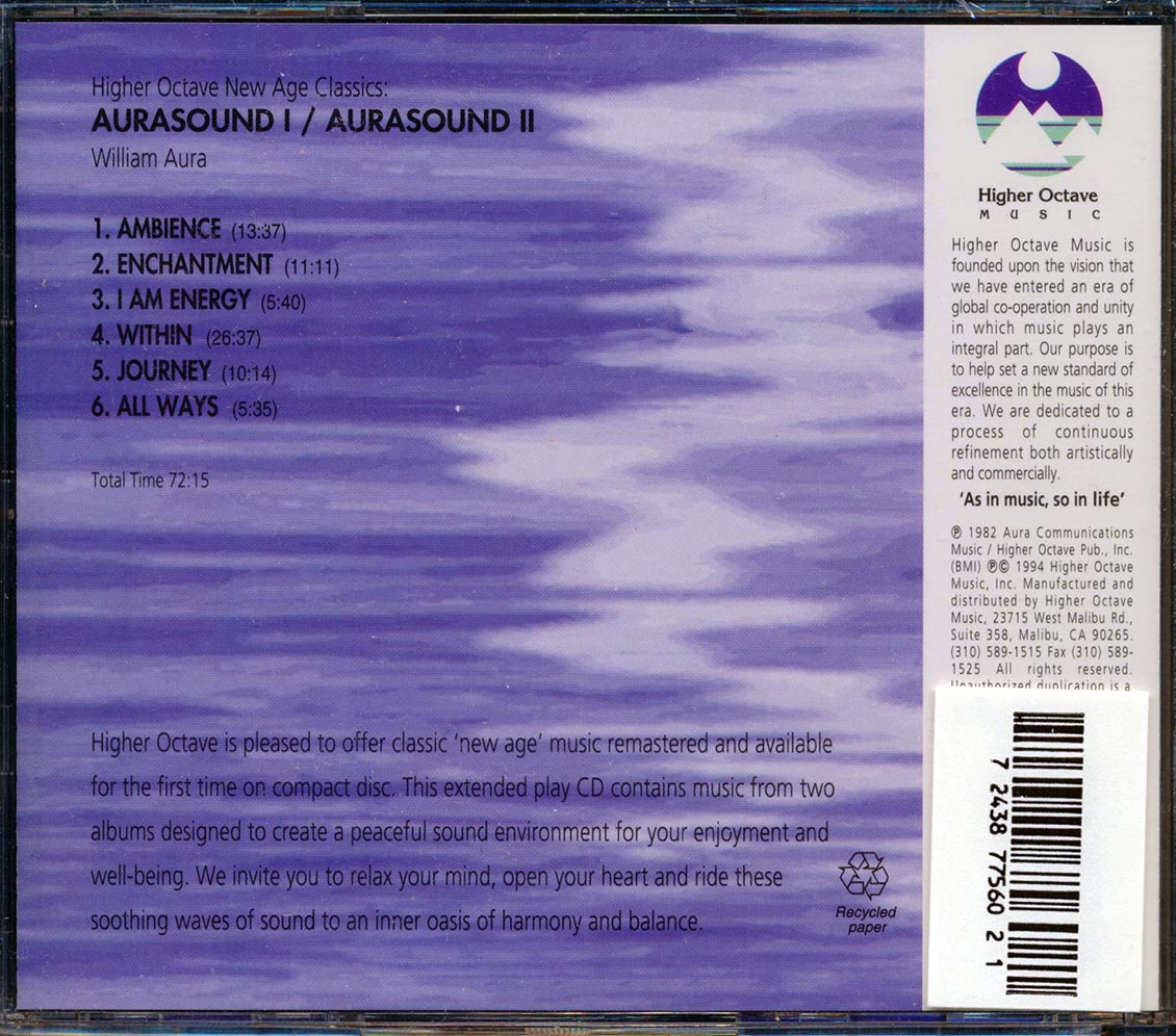 William Aura - Aurasound I + Aurasound 2 (2 albums on 1 CD)