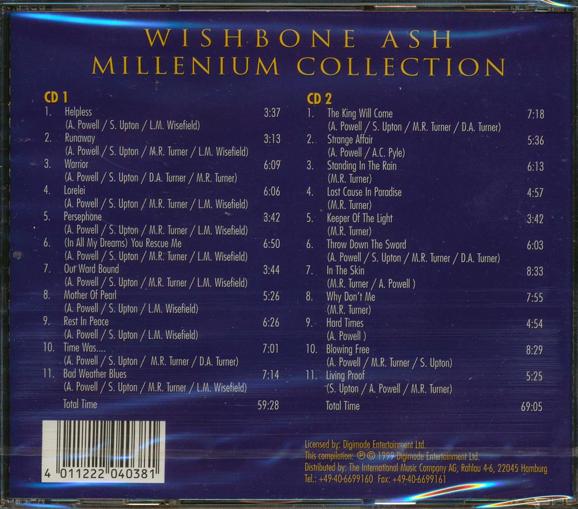 Wishbone Ash - Millennium Collection (22 tracks) (2xCD)